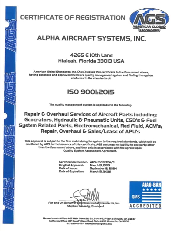 ISO Certificate