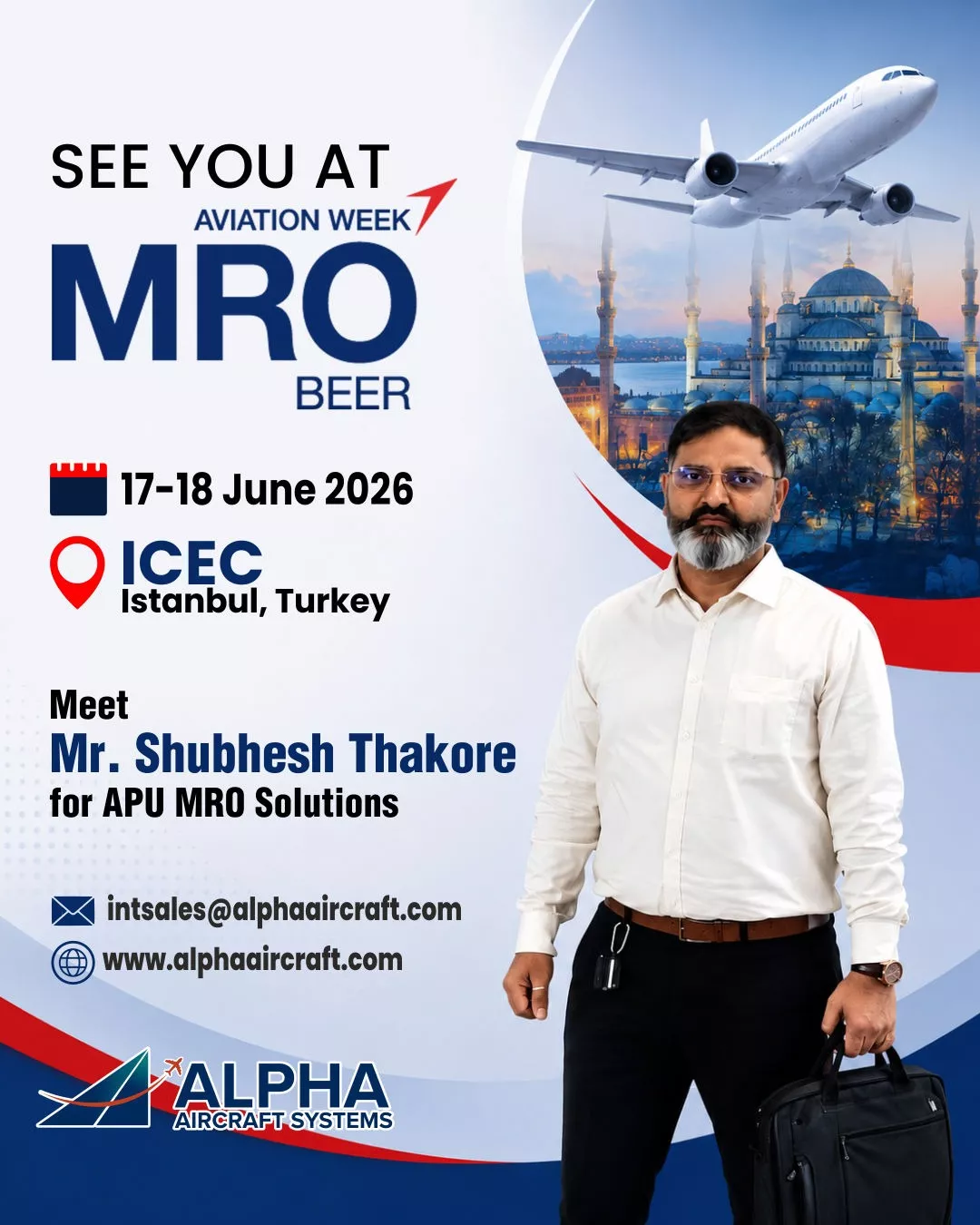 Alpha Aircraft participates in Aviation MRO - ICEC Istanbul Turkey